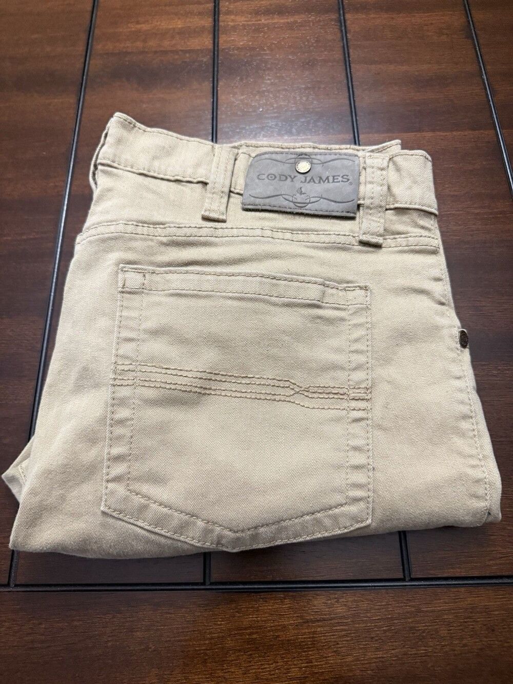 NEW -Cody James Mens Jeans 38x30 Light Brown Stretch Denim Cowboy Western